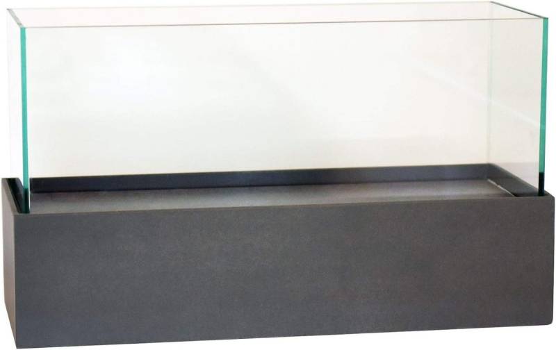 VIVANNO Windlicht Deko- Kerzenhalter rechteckig CANDELITO Anthrazit 50x20x29 cm von VIVANNO