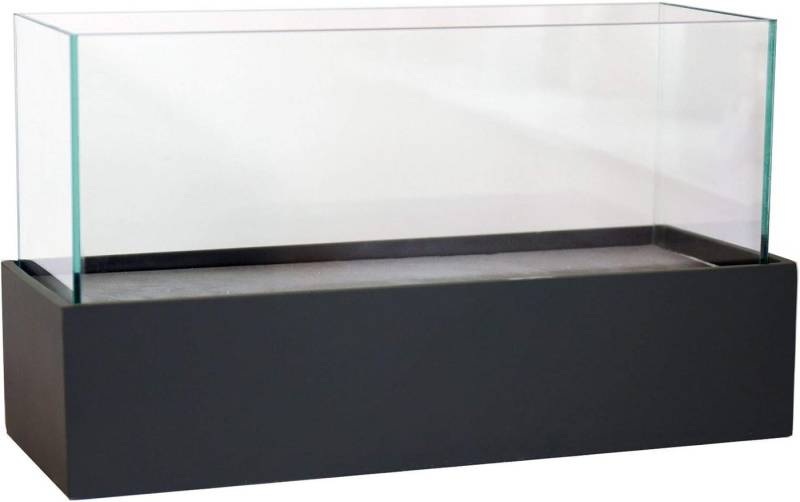 VIVANNO Windlicht Deko- Kerzenhalter rechteckig CANDELITO Schwarz Matt 50x20x29 cm von VIVANNO