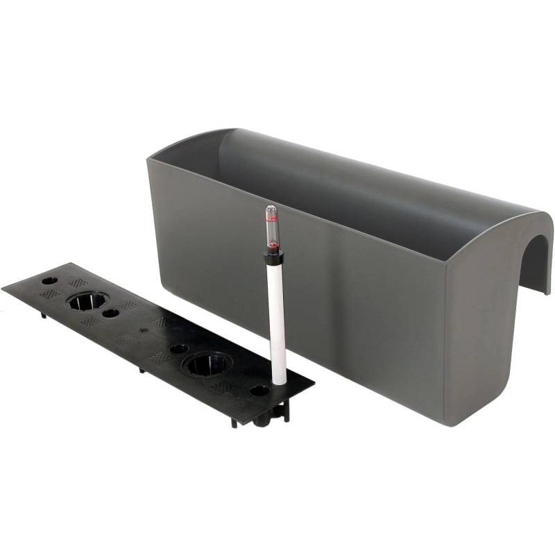 Vivanno Balkonkasten Balkona Classico mit Bewässerungssystem 50 cm Anthrazit von VIVANNO