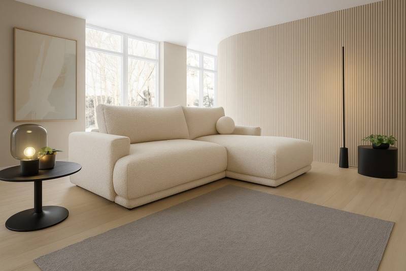 VIVENTE Möbel Ecksofa VENTO 1 Ecksofa m. Schlaffunktion u. Bettkasten, mit Bettkasten von VIVENTE Möbel