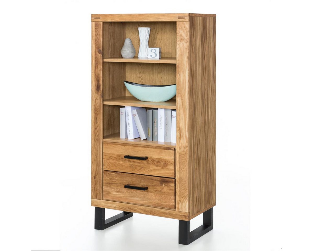 VIVENTE Möbel Highboard Highboard Regal LINA Wildeiche m. 1 Tür mit Glaseinsatz von VIVENTE Möbel