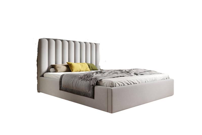 VIVENTE Möbel Polsterbett BARI Samt Bezugstoff MAGIC VELVET, Bettkasten Lattenrost 32 Lamellen (Breiten 120/140/160/180/200 cm), mit großem Bettkasten in versch. Breiten und Farben von VIVENTE Möbel