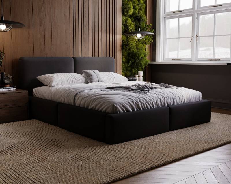 VIVENTE Möbel Polsterbett LIVORNO Samt Stoff MAGIC VELVET Bettkasten Lattenrost 32 Lamellen, mit großem Bettkasten in versch. Breiten und Farben VIVENTE Möbel Polsterbett LIVORNO Samt Stoff MAGIC VELVET Bettkasten Lattenrost 32 Lamellen, mit großem Bettkasten in versch. Breiten und Farben von VIVENTE Möbel