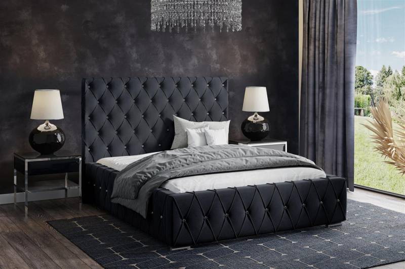 VIVENTE Möbel Polsterbett LORD Samt Bezugstoff MAGIC VELVET, Bettkasten Lattenrost 32 Lamellen, mit großem Bettkasten in versch. Breiten und Farben VIVENTE Möbel Polsterbett LORD Samt Bezugstoff MAGIC VELVET, Bettkasten Lattenrost 32 Lamellen, mit großem Bettkasten in versch. Breiten und Farben von VIVENTE Möbel