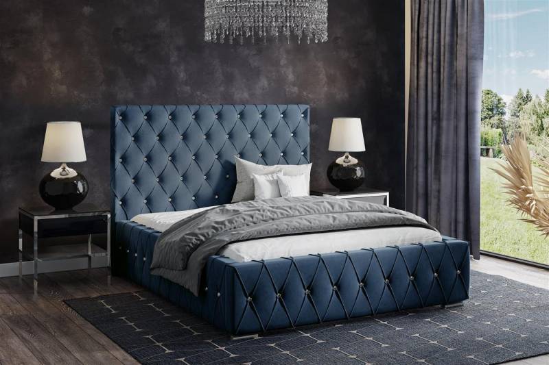 VIVENTE Möbel Polsterbett LORD Samt Bezugstoff MAGIC VELVET, Bettkasten Lattenrost 32 Lamellen, mit großem Bettkasten in versch. Breiten und Farben VIVENTE Möbel Polsterbett LORD Samt Bezugstoff MAGIC VELVET, Bettkasten Lattenrost 32 Lamellen, mit großem Bettkasten in versch. Breiten und Farben von VIVENTE Möbel