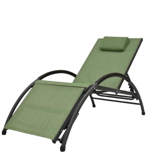 Vivere, Olive Grove, DKDSUN-OG Dockside Sun Lounger, Aluminium, 170 x 67 x 84 cm, one Size von VIVERE