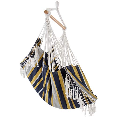 Vivere B538 Hängematte Sessel Baumwolle, Serenity, mehrfabig von Vivere