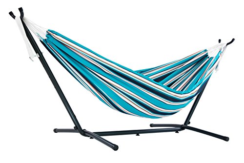 Vivere C8SUNT Sunbrella®-Hängematte mit Gestell Token Surfside (8 Fuß) von VIVERE