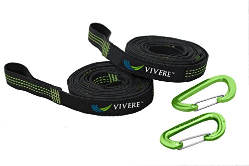 Vivere ULTS Ultra Lite Tree Straps 2 Pack, schwarz von VIVERE