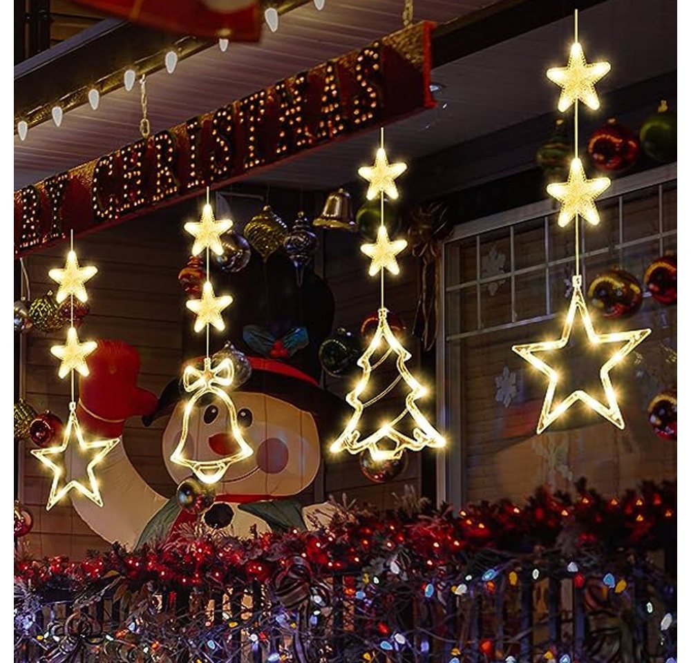 VIVIHEYDAY LED Fensterleuchter LED-Lichterkette Fenster Weihnachtslichterkette mit Saugnapf, Warmweiß, Hängelampe VIVIHEYDAY LED Fensterleuchter LED-Lichterkette Fenster Weihnachtslichterkette mit Saugnapf, Warmweiß, Hängelampe von VIVIHEYDAY