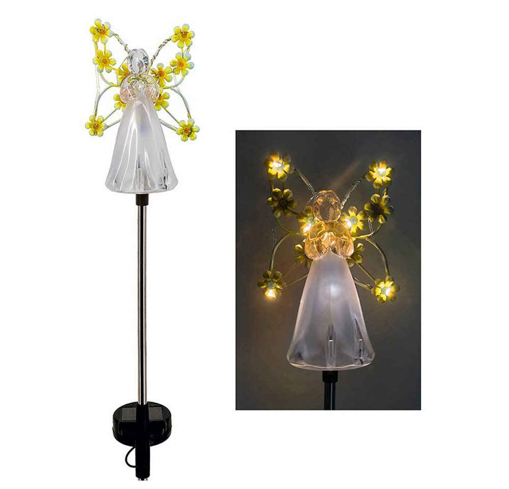 VIVIHEYDAY LED Gartenleuchte Engel LED Solarleuchte, LED-Solar Gartenlicht, Tageslichtsensor, LED fest integriert, Solar Straßenlampe für Villa Rasen von VIVIHEYDAY