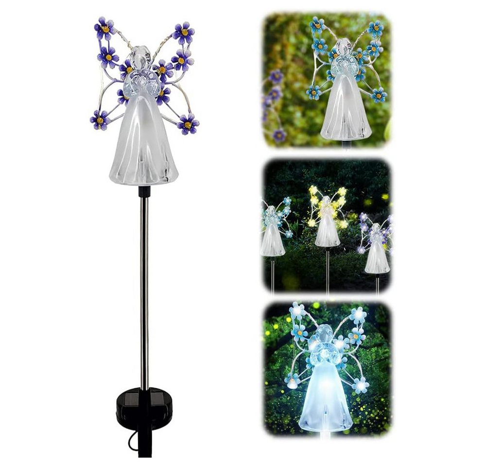 VIVIHEYDAY LED Gartenleuchte Engel LED Solarleuchte, LED-Solar Gartenlicht, Tageslichtsensor, LED fest integriert, Solar Straßenlampe für Villa Rasen von VIVIHEYDAY