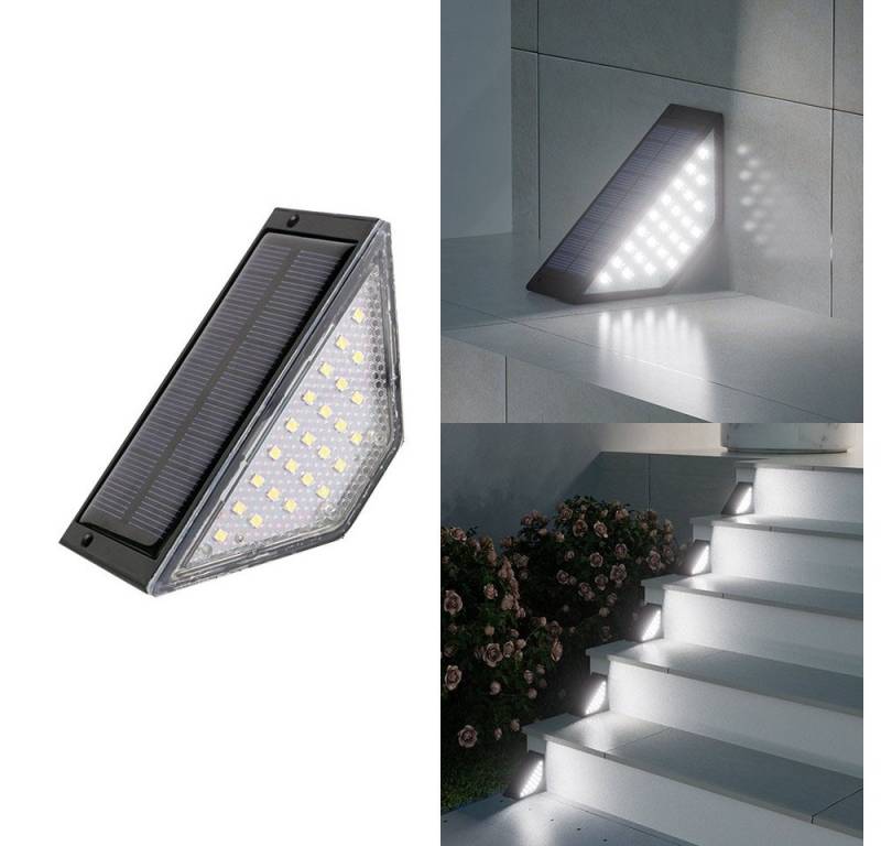 VIVIHEYDAY LED Solarleuchte Solarlampen, 2er-Set Solar Treppenbeleuchtung, Weiß / Warmweiß, Solar Treppenlicht für Gehweg, Treppe, Weg VIVIHEYDAY LED Solarleuchte Solarlampen, 2er-Set Solar Treppenbeleuchtung, Weiß / Warmweiß, Solar Treppenlicht für Gehweg, Treppe, Weg von VIVIHEYDAY