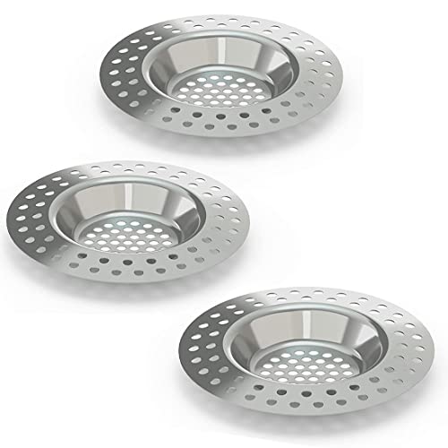 3 Stück Ablauffilter hochwertiger Poolfilter und Duschhaarfilter, aus hochwertigem Edelstahl SS304 - mit Bester bewährter Filterwirkung von VIVIIHOO