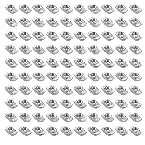 Nutensteine, Hammerkopfmutter Nut 100PCS,T-Slot Nutmuttern 8 M6 Steg 1,5 mm, Stahl verzinkt T Nut Muttern,Hammerkopf Befestigungsmutter für Standard-30-Serie Aluminiumprofil-Extrusionsschlitz Nutensteine, Hammerkopfmutter Nut 100PCS,T-Slot Nutmuttern 8 M6 Steg 1,5 mm, Stahl verzinkt T Nut Muttern,Hammerkopf Befestigungsmutter für Standard-30-Serie Aluminiumprofil-Extrusionsschlitz von VIVIIHOO