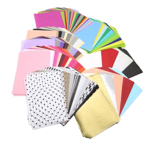 VIVIIHOO 400 Transparentpapier Bunt - Seidenpapier Verpackungsmaterial in Gemischte Farbe, A5 Tissue Paper für DIY, Deko, Pompoms, Blumensträuße und mehr von VIVIIHOO