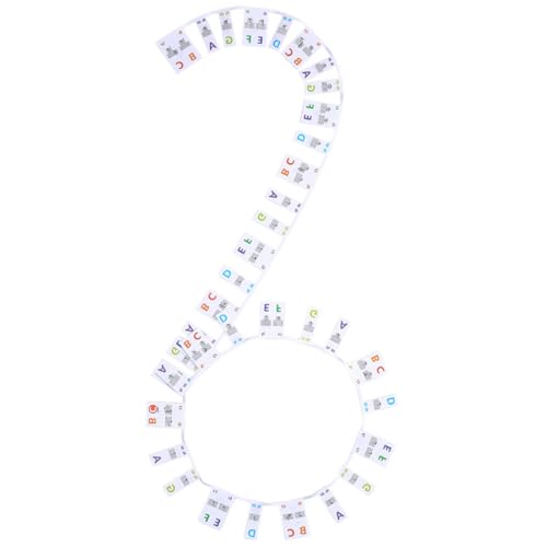 VIVIIHOO Abnehmbare Klaviertastatur Notenetiketten für Anfänger, Silikon Klaviertastatur Aufkleber, Wiederverwendbare Klavier Keyboard Stickers, Piano Sticker in voller Größe 88 Tasten VIVIIHOO Abnehmbare Klaviertastatur Notenetiketten für Anfänger, Silikon Klaviertastatur Aufkleber, Wiederverwendbare Klavier Keyboard Stickers, Piano Sticker in voller Größe 88 Tasten von VIVIIHOO