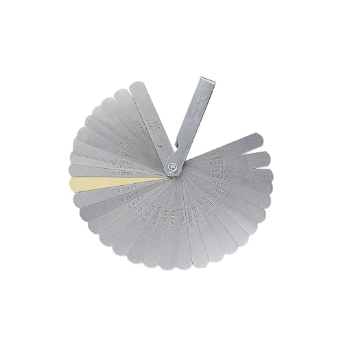 VIVIIHOO Feelergauge Edelstahl fühlerlehre, 32 Klingen Metrisch/Imperial Dual Marked Messwerkzeug für Dicke/Breite Größen, inklusive Faltbarem Taschenformat. VIVIIHOO Feelergauge Edelstahl fühlerlehre, 32 Klingen Metrisch/Imperial Dual Marked Messwerkzeug für Dicke/Breite Größen, inklusive Faltbarem Taschenformat. von VIVIIHOO
