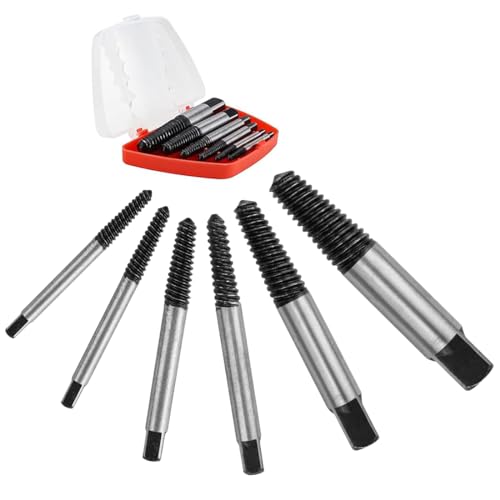 VIVIIHOO Schraubenausdreher Set Profi - 6 Stück Linksausdreher Kit für beschädigte Schrauben & Rohre, inkl. Werkzeugbox, Schraubenausdreher Set für schnelle Reparaturen VIVIIHOO Schraubenausdreher Set Profi - 6 Stück Linksausdreher Kit für beschädigte Schrauben & Rohre, inkl. Werkzeugbox, Schraubenausdreher Set für schnelle Reparaturen von VIVIIHOO