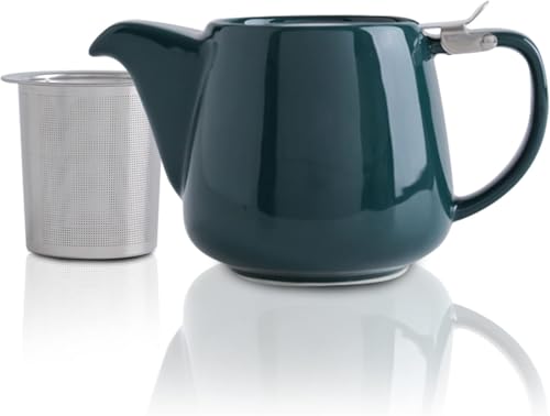 VIVILINEN Porzellan Teekanne Keramik Handgefertigt 1200ml Edelstahlsieb Edelstahl Feinmaschiger Infuser mit Filter VIVILINEN Porzellan Teekanne Keramik Handgefertigt 1200ml Edelstahlsieb Edelstahl Feinmaschiger Infuser mit Filter von VIVILINEN