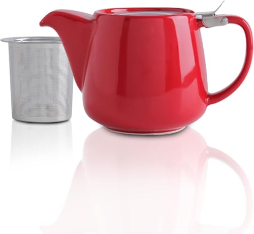 VIVILINEN Porzellan Teekanne Keramik Handgefertigt 1200ml Edelstahlsieb Edelstahl Feinmaschiger Infuser mit Filter VIVILINEN Porzellan Teekanne Keramik Handgefertigt 1200ml Edelstahlsieb Edelstahl Feinmaschiger Infuser mit Filter von VIVILINEN