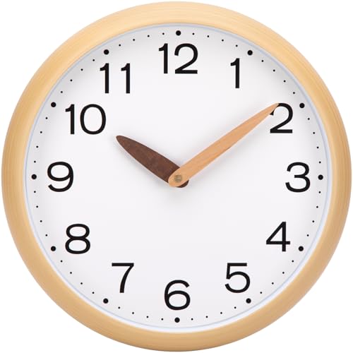 VIVILINEN Wanduhr ohne Tickgeräusche Imitation Holz Wanduhr Lautlos für Wohnzimmer Küche Schlafzimmer Büro Uhr Wand Moderne 30cm von VIVILINEN