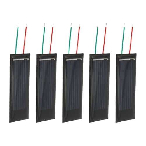 VIVIWI 0,5 V 130 mA Solarpanel mit Draht tropfende Klebstoffplatte Solar-Epoxidplatte Polysiliziumplatte Solarsystem-Modul dauerhaft von VIVIWI