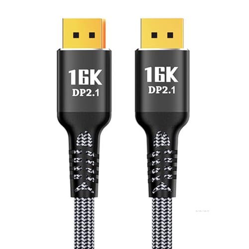 VIVIWI DisplayPort 2.1 16K @ 30Hz 10K @ 60Hz Gaming Display Kabel Videokabel für Videoübertragung Gaming Monitore Kabel von VIVIWI