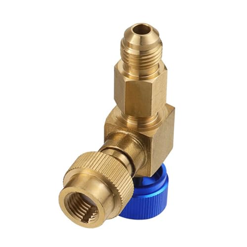 VIVIWI Messing HVAC Kältemittel Fitting auslaufsicheres Design R22 R410 Anschluss zum Aufladen von HVAC-Kältemitteln von VIVIWI