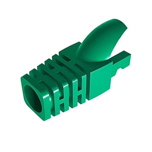 50 Pcs Cat5 Cat5E Cat6 Strain Relief Boot, RJ45 Plug Connector Cover Modular Network Plug Connector Cap Cable Connector Boots, Green von VIVOCH