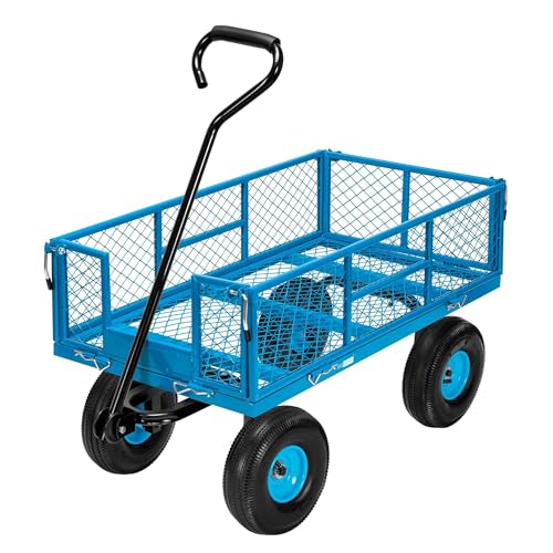 VIVOHOME Robuster Gartenwagen aus Stahlgeflecht zusammenklappbar Handwagen bis 400kg mit 4” Luftreifen Transportwagen mit Metallgittern mit 180°drehbarem 80cm Griff für Garten Camping Festival VIVOHOME Robuster Gartenwagen aus Stahlgeflecht zusammenklappbar Handwagen bis 400kg mit 4” Luftreifen Transportwagen mit Metallgittern mit 180°drehbarem 80cm Griff für Garten Camping Festival von VIVOHOME