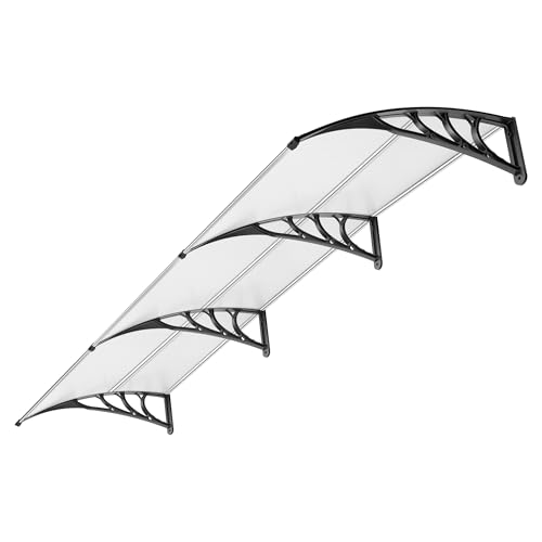 VIVOHOME Window Door Awning Canopy Transparent Vordach für Haustür 100 x 300cm Überdachung mit Aluminium Rahmen und Polycarbonat Türvordach Pultbogenvordach für Sonnenschutz und Regenschutz VIVOHOME Window Door Awning Canopy Transparent Vordach für Haustür 100 x 300cm Überdachung mit Aluminium Rahmen und Polycarbonat Türvordach Pultbogenvordach für Sonnenschutz und Regenschutz von VIVOHOME