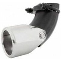 Auspuffblende universal Edelstahl rund 76mm Einstellbar Anschluss 45-55mm von VIVOL