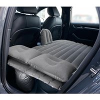 Autoluftmatratze für den Rücksitz - mit 12V Elektropumpe, 2 Kissen und Reparaturset - Grau von VIVOL