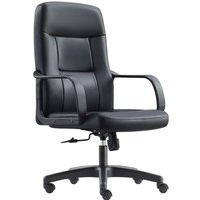 Bürostuhl Brehna - Schwarz - Kunstleder - niedrige Rückenlehne Bürostuhl Brehna - Schwarz - Kunstleder - niedrige Rückenlehne von VIVOL