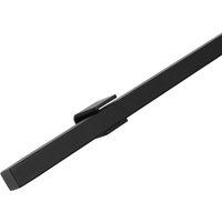 Design-Geländer - Schwarz & quadratisch - 100 cm + 2 Halterungen von VIVOL
