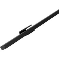 Design-Stahl-Geländer - Rechteckig - Schwarz - 100 cm - 2 Halter von VIVOL