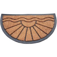 Fußmatte Gummi/Kokos 40x70 cm - halbrund Fußmatte Gummi/Kokos 40x70 cm - halbrund von VIVOL