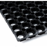 Gummi-Ringmatte - 100 x 250cm - 23mm - Hohe Verdrängung & Läufer-Format von VIVOL