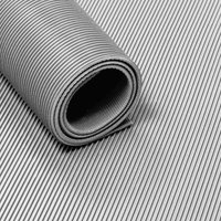 Gummimatte - Meterware - Rillen - Grau - Breite 100 cm - Geruchsneutral Gummimatte - Meterware - Rillen - Grau - Breite 100 cm - Geruchsneutral von VIVOL