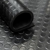 Gummimatte 'Vidar'- Meterware - Noppen - Schwarz - Breite 100 cm- Geruchsneutral Gummimatte 'Vidar'- Meterware - Noppen - Schwarz - Breite 100 cm- Geruchsneutral von VIVOL