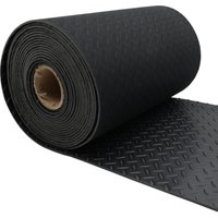 Gummimatte mit Rautenmuster - Meterware - Schwarz - Breite 40 cm - Dicke 5 mm Gummimatte mit Rautenmuster - Meterware - Schwarz - Breite 40 cm - Dicke 5 mm von VIVOL