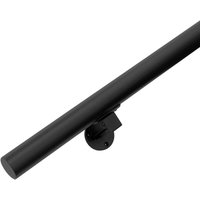 Handlauf Schwarz - modern - 150 cm + 2 Halterungen - Schwarz von VIVOL