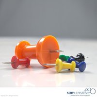 Jumbo Pinnwandnadeln orange 8 Stk. von VIVOL