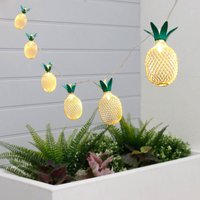 LED-Lichterkette - Ananas - Solar - 10 Leuchten - 2 Meter von VIVOL