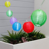 LED-Lichterkette - Laterne - Solar - 10 Leuchten - 2 Meter von VIVOL