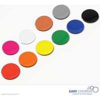Magnetisch Symbool Cirkel 3 cm grijs von VIVOL