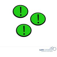 Magnetisch Symbool Uitroepteken 3x3 cm groen von VIVOL