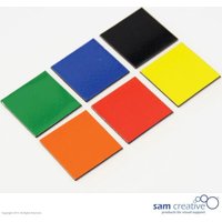 Magnetisches Symbol Quadrat 3x3 cm gemischt von VIVOL
