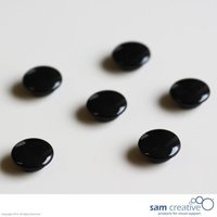 Satz Memo-Magnete Whiteboard Glas 20mm schwarz von VIVOL